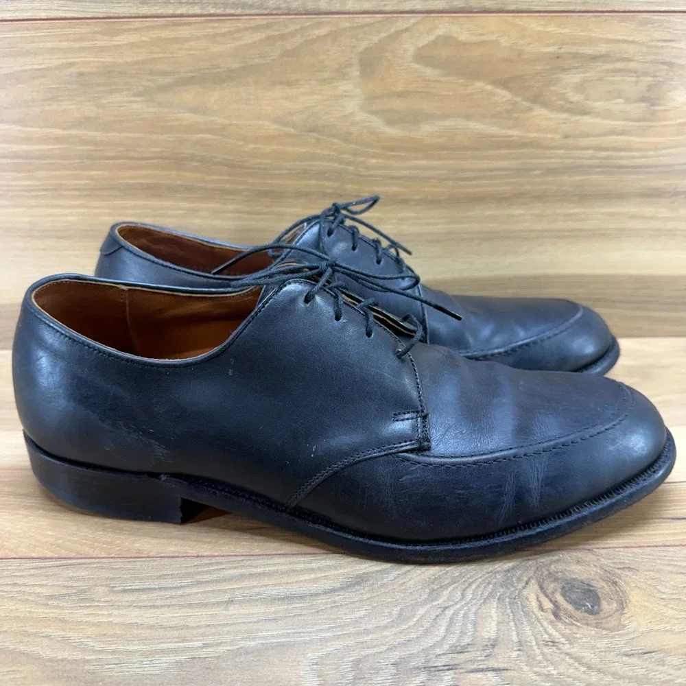 E T Wright Mens‎ 9.5 D Black Leather Dress Shoes